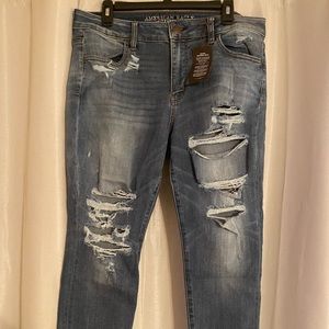 American Eagle Denim Cafe Skinny Crop 16